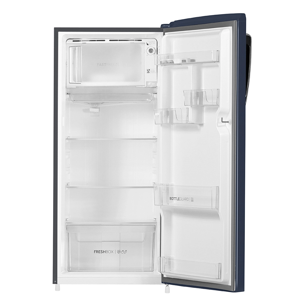 Haier 205L 2 Star Direct Cool Single Door Refrigerator with Toughened Glass Shelf HRD-2262BGK-N